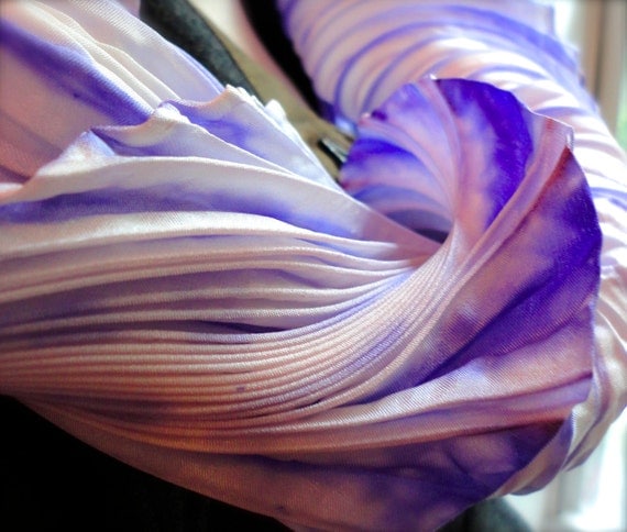 Blue - Kutch Handwoven Clamp Dyed Shibori Silk x Merino Wool Shawl
