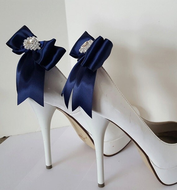 Navy Blue Wedding Shoe ClipsBridal Shoe Clips MANY COLORS