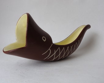 Drostdy Ware Open Mouthed Fish Pottery Sculpture