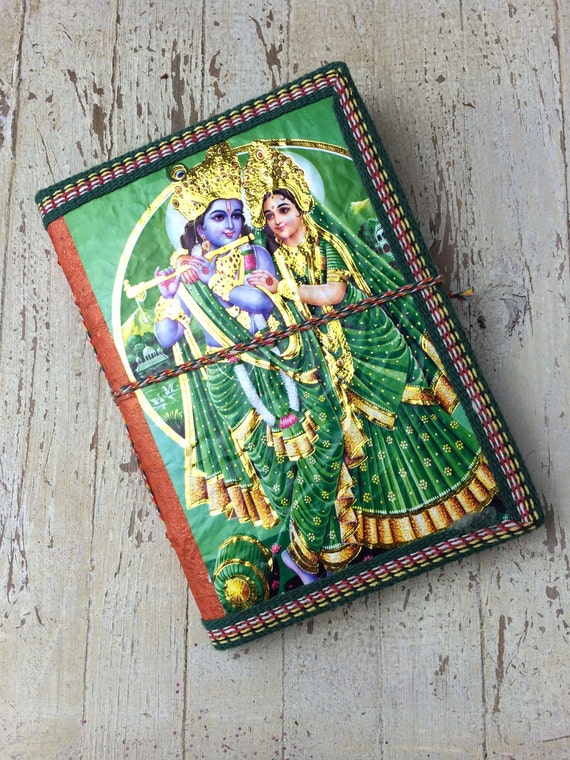 INDIAN JOURNAL - Indian notebook - Rainbow notebook - Student-Christmas gift- Sketch book - Handmade - Natural paper- Journal