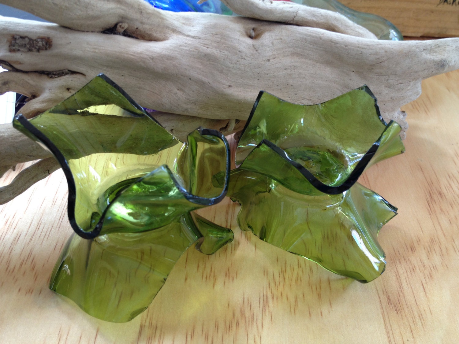 GLASS CANDLE HOLDERS votives eco friendly by Liftingupspirits