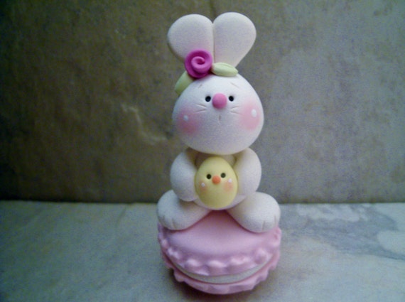 macaron bunny plush