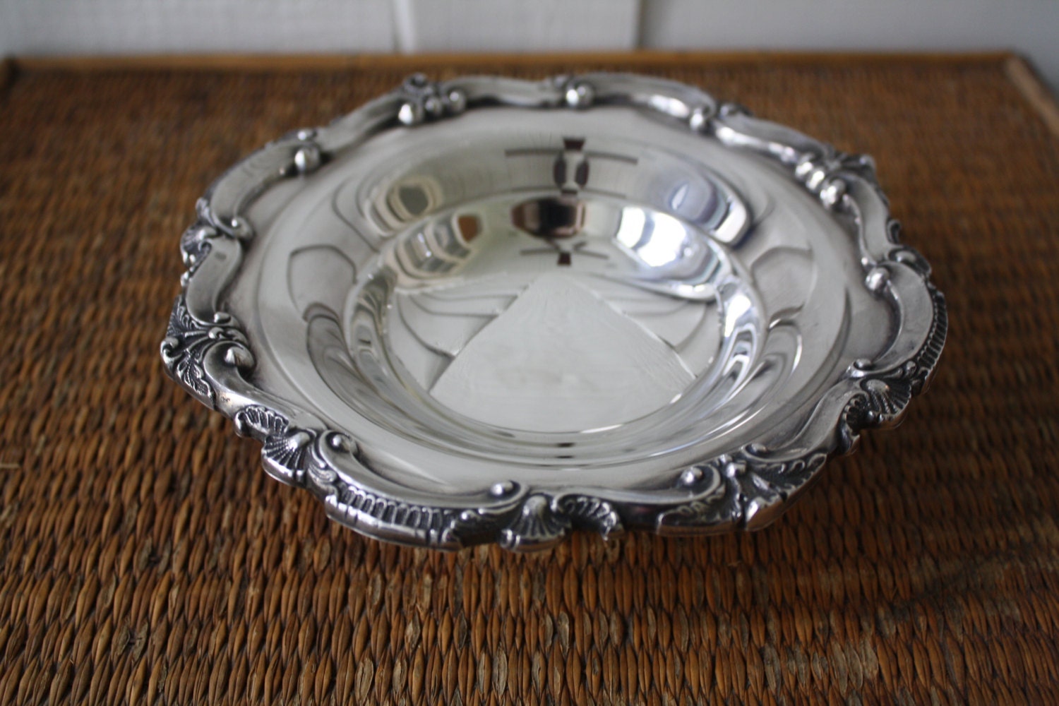 small silver footed bowl Poole Bristol silver bowl