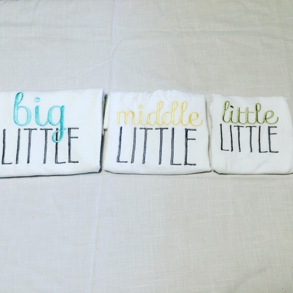 big little middle little little little shirts