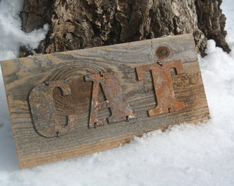 CAT - Reclaimed Wood Sign