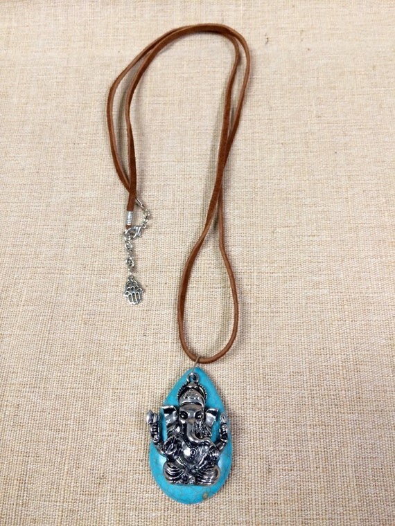 Ganesh necklace unisex jewelry meditation jewelry festival