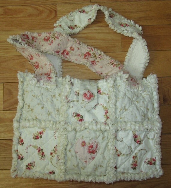 shabby chic rachel ashwell fabric rag quilt diaper bag tote shabby chic rachel ashwell fabric rag quilt diaper bag tote