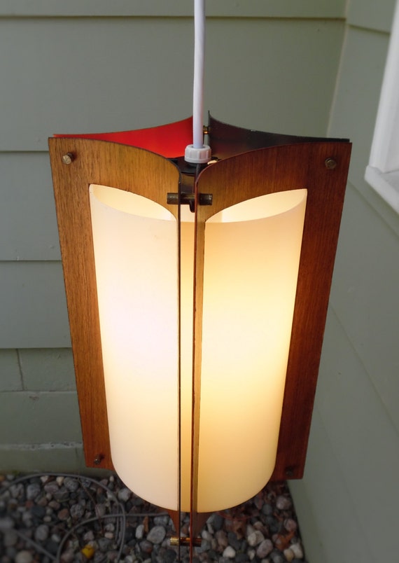 Vintage Mid Century Modern Pendant Light 1960