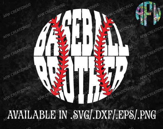 Digital Cut File Baseball Brother SVG DXF EPS by ...