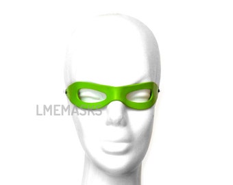 The Riddler leather mask Batman Forever Villain children adults Half Green Halloween Costume Masquerade Carnival Party Comic Con Cosplay