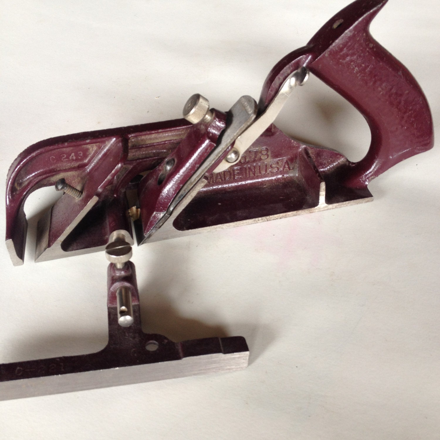 Beautiful Stanley Rabbet Plane No 78 Made In USA Antique Hand