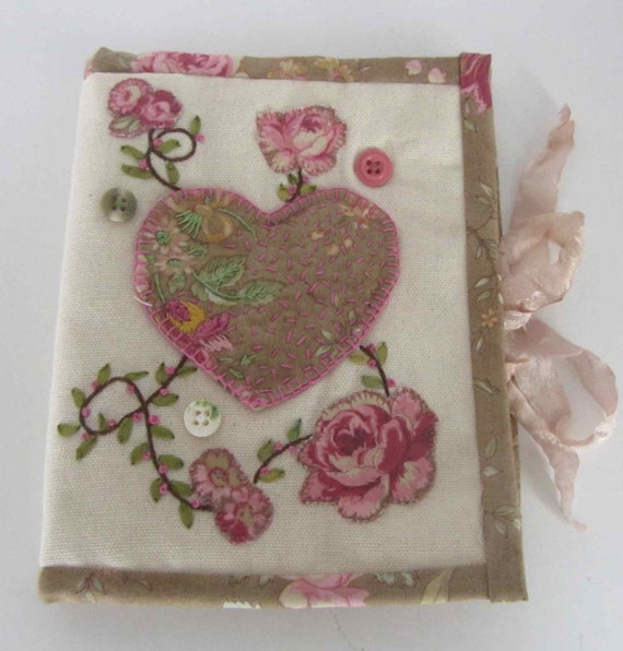 Needle book hand embroidered Handmade needle by TheKiwiCottage