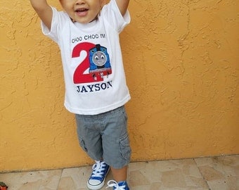 Train Birthday Shirt, Thomas Birthday Shirt, Second Boy Birthday Shirt, Choo Choo Birthday Outfit