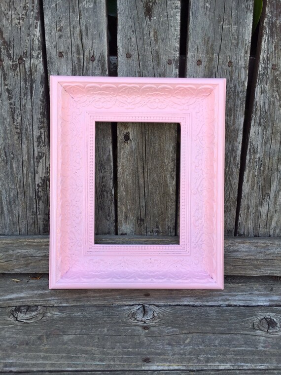 Pink Picture Frame8x10 11x14 Ornate Baby Pink by ThePaintedLdy