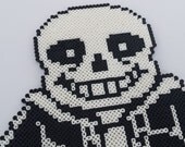 Items similar to Undertale Sans Perler Bead Sprite Pixel Art on Etsy