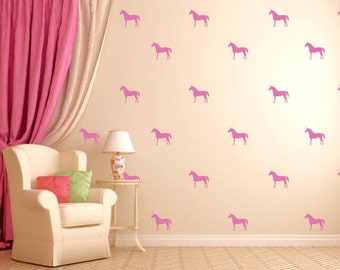 Set of 15 4" Wide Unicorn Vinyl Wall Decals // Unicorn Decal // Girl's Room Decal // Custom Wall Decal // Girl's Room // Set of Decals //