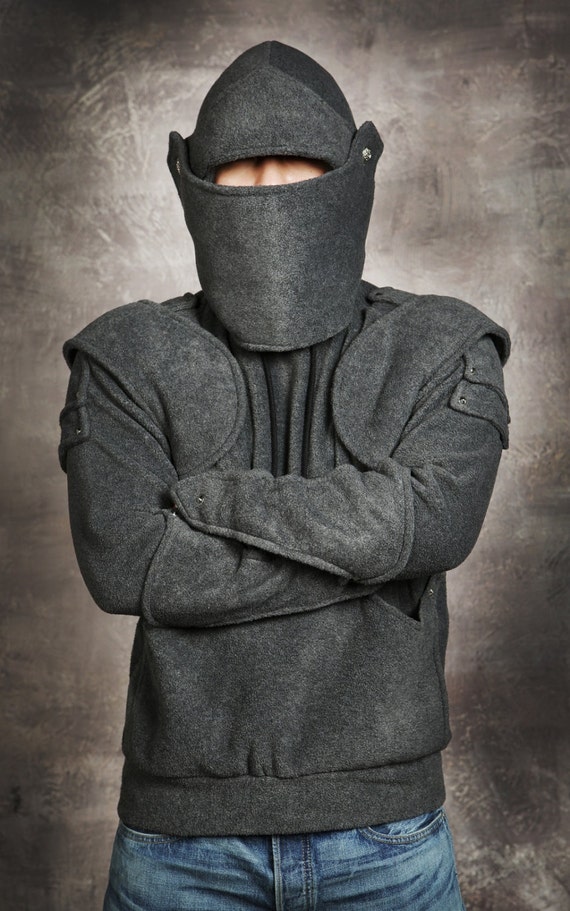 Mens knight hoodie Clearance