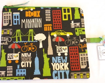 NYC Zipper Bag / Travel Bag / Great Gift for Him / Father's Day - 005