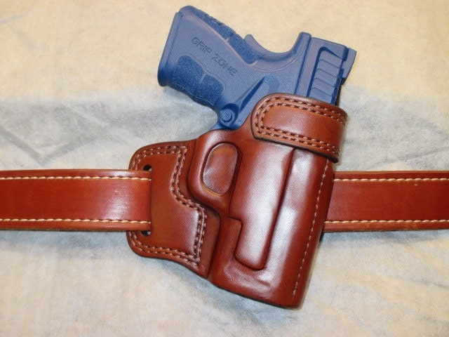 XD Mod 2 Subcompact 45 OWB Avenger Holster Brown Leather Right