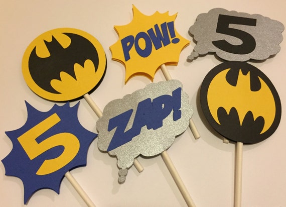 Batman cupcake toppers