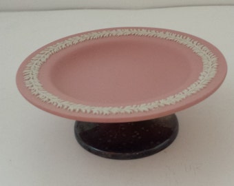 Wedgewood Jasperware Compote Silver Plated Bottom