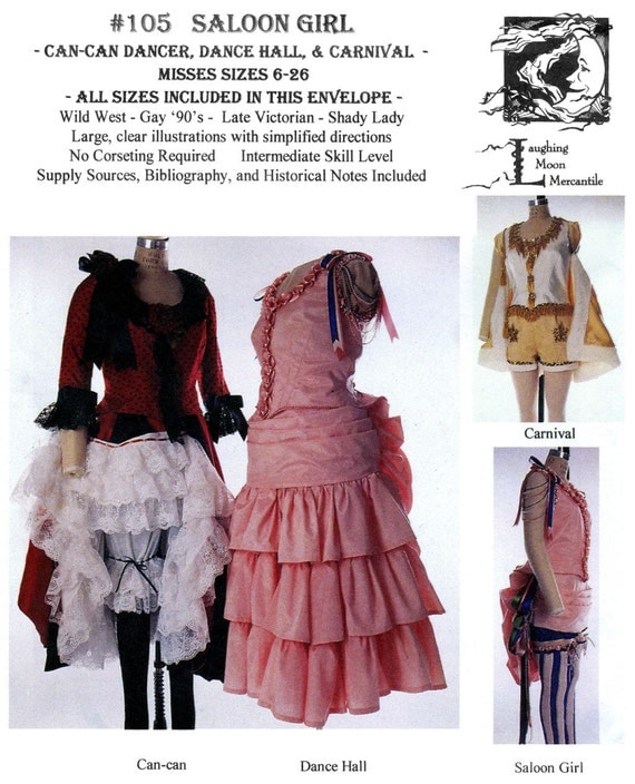 Saloon Girl Dance Hall CanCan Dancer Carnival Costume