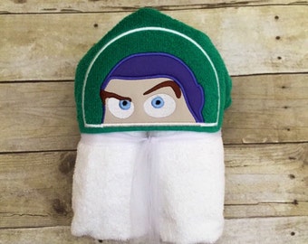 buzz lightyear hooded towel