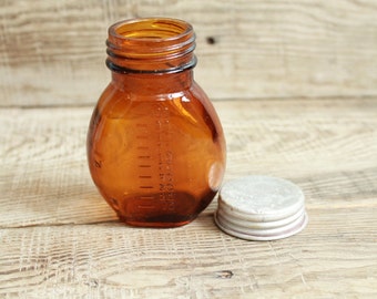 Medical Bottle / Vintage chemical glassware / Medical Bottle/ chemical bank / chemical bottle / glassware for reagents / laboratory Supplies