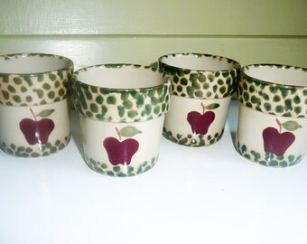 Country Apple Votive Holder, vintage apple votives, candle votives, apple candle votives