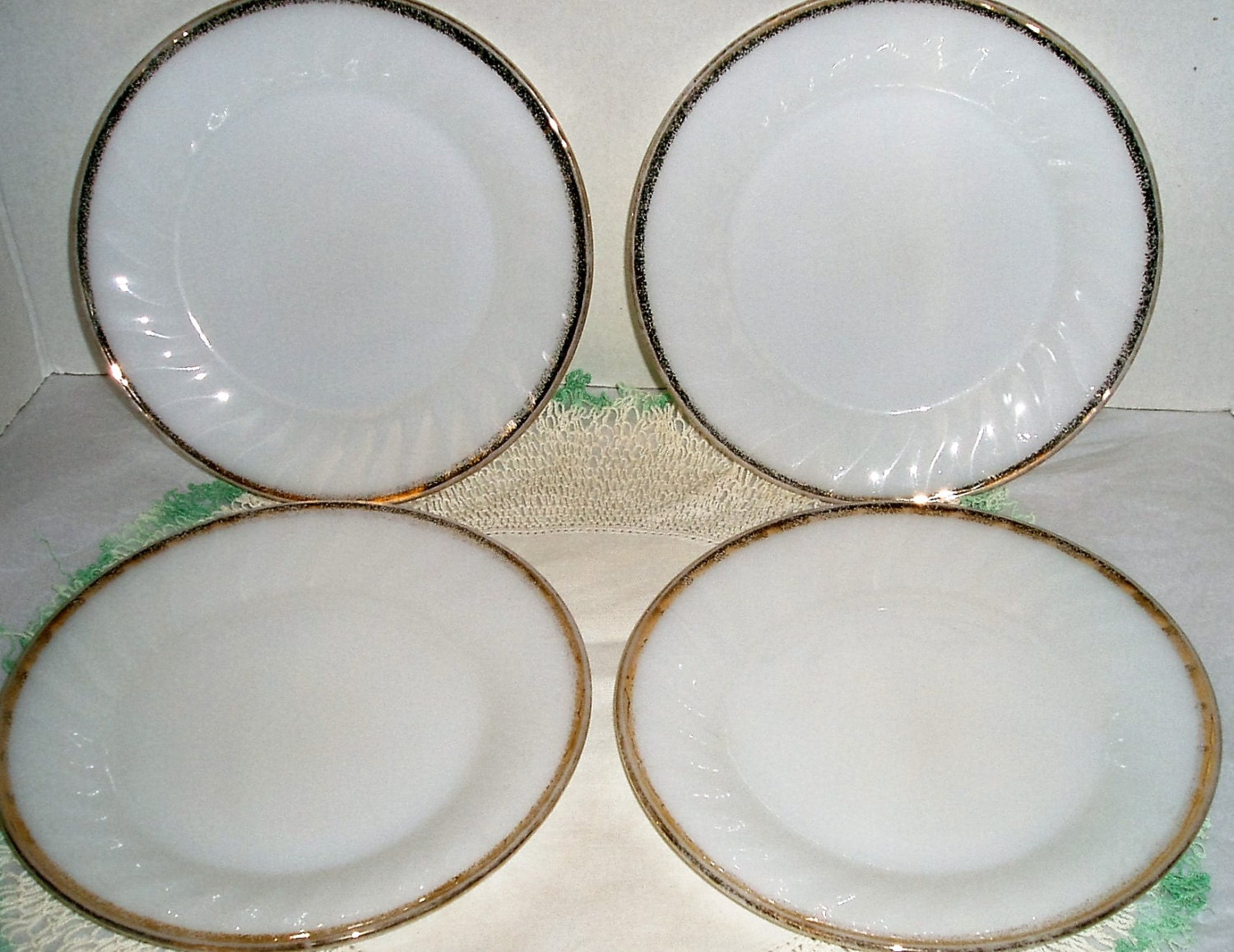 vintage Fire King plates Fire King milk glass Anchor