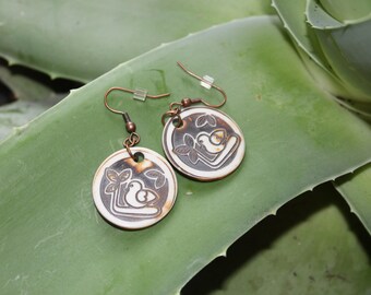 Bird on a Branch Dangle Earrings