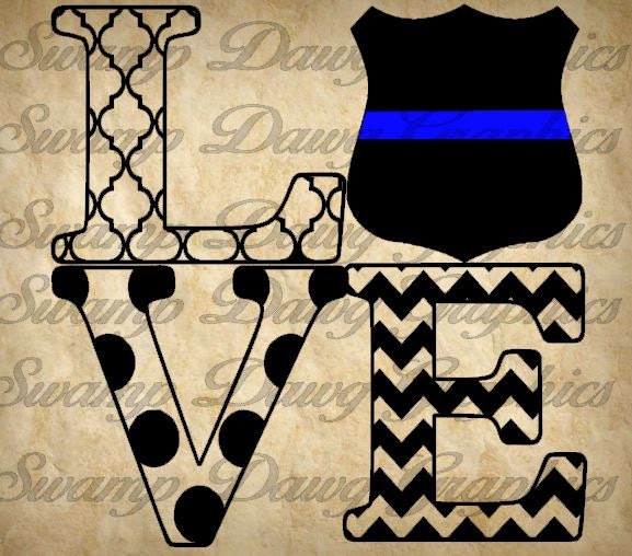 Download Police Svg cop svg police love svg silhouette cricut