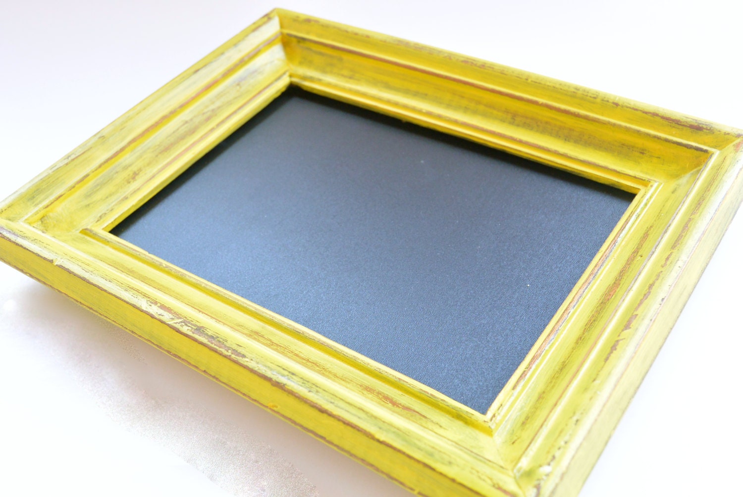Bright Yellow Framed Chalkboard Chalk Board Hand Painted