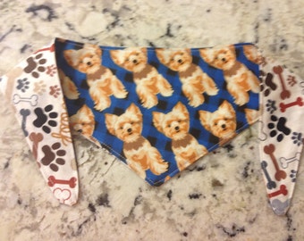 Tie-on Dog Bandana Yorkie - XSmall and Small