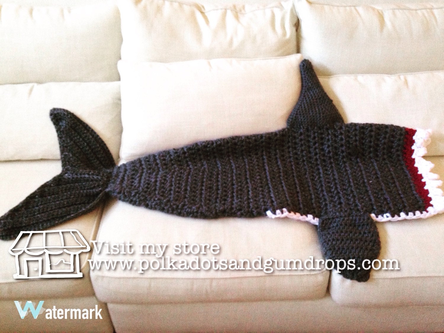Shark Blanket Shark Attack Blanket Cocoon Preemie Child