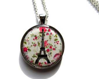 Eiffel Tower Necklace, paris theme party, Paris jewelry, french jewelry, Paris necklace, Paris pendant, eiffel tower pendant, gift for her