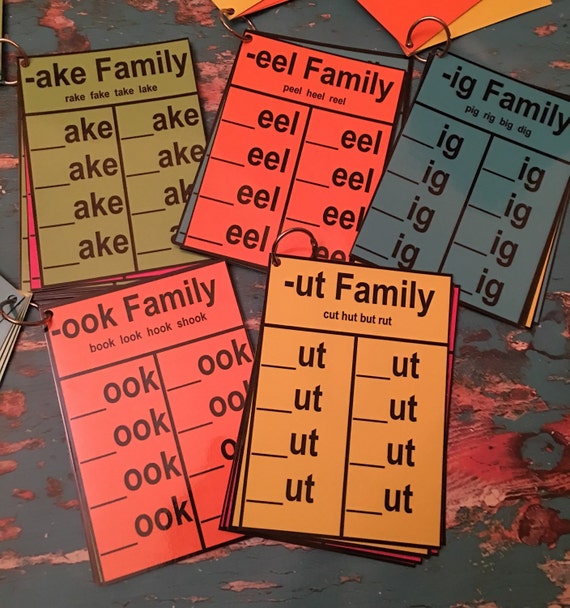 Word Family bundle teacher made resource phonics elementary