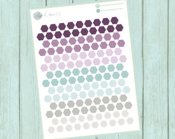 Gelato Medium Hexagon Planner Stickers for inkWELL Press by Lavish Paper Co. To inspire a life of lavish planning!