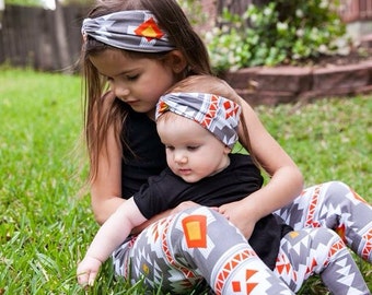 Baby Girl Clothes Baby Leggings Baby Turban Headband Set Leggings Set Fall Girl Clothing Hipster Leggings Toddler Leggings Hair Accessories