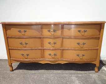 French Provincial Dresser Chest of Drawers Shabby Chic Mid Century Buffet Media Console Bedroom Set Storage Painted CUSTOM PAINT AVAILABLE