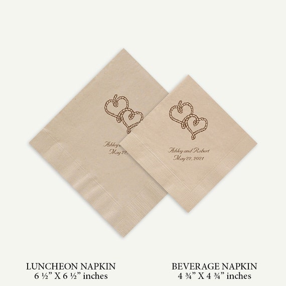 Rustic Wedding Napkins 4