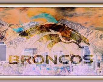 Denver Broncos Wall Decor denver broncos art | etsy Denver Broncos Wall Decor denver broncos art | etsy