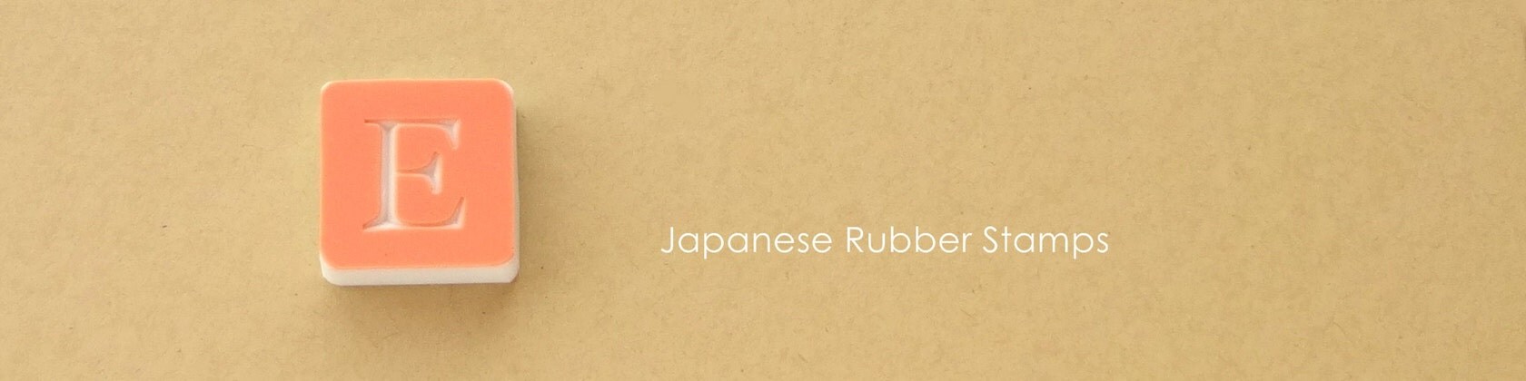 Handmade rubber stamps with stationeries by JapaneseRubberStamps