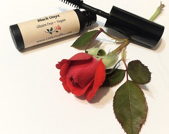 Natural Organic Mascara - Vegan Mascara - Gluten Free Natural Makeup - Mineral Mascara Black or Brown