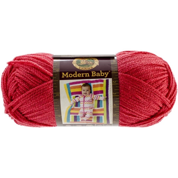 Lion Brand Modern Baby Red Baby Yarn Super soft Yarn Red