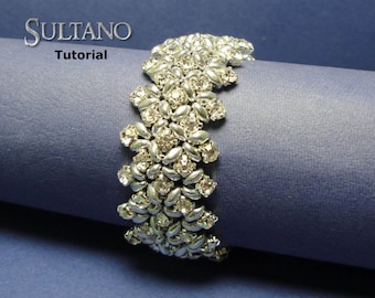 Tutorial Sultano Bracelet - beading pattern