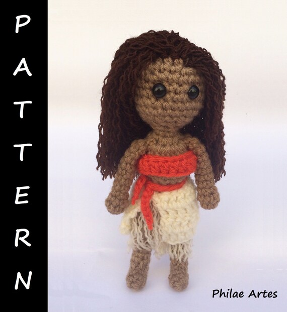 PDF Pattern Amigurumi: Moana Princess
