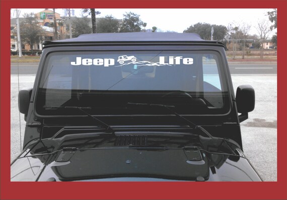 Jeep Life Jeep Windshield Banner