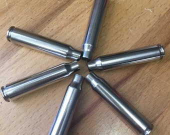 223 Silver Casings (6) Cleaned & Polished