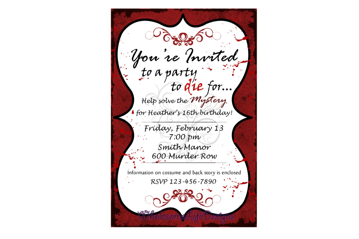 Printable Murder Mystery Invitations 9